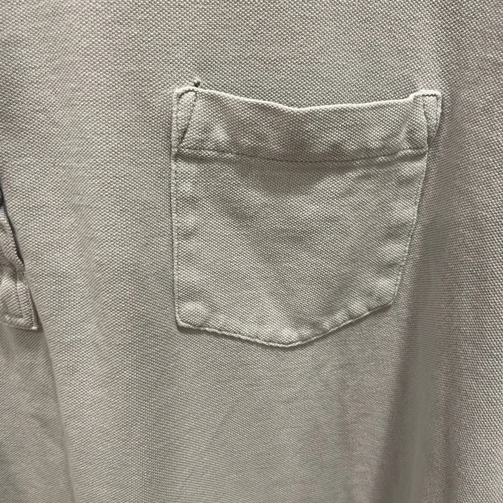 Polo Ralph Lauren Mens Polo Shirt‎ XXL Featherweight Mesh Light Grey Long Sleeve